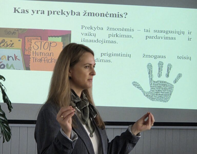 Paskaita „Prekyba žmonėmis”
